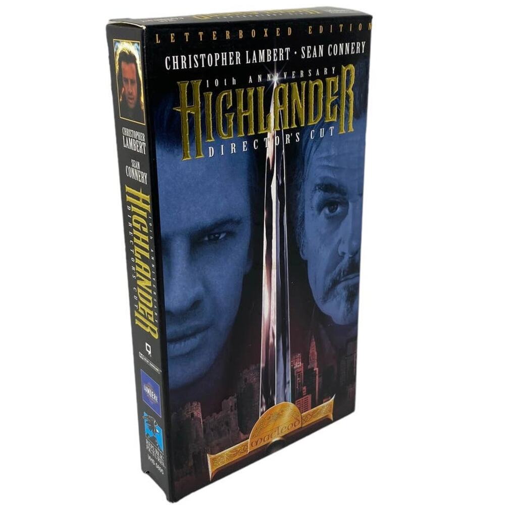 Highlander 10th Anniversary Director's Cut VHS Letterboxed Edition